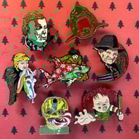 Image 1 of Christmas Horror Pins