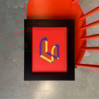 Red Field Box Arch I by Marcos Crane - Original Artwork