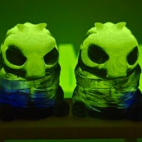 Image 2 of Double cast gus- blk Friday- green/purp