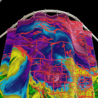 Image 2 of THE WEATHER IS HAPPENING SHOWER CURTAIN