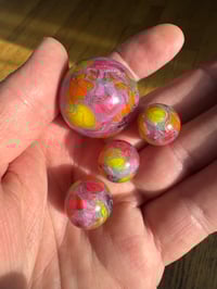 Image 1 of Classic scribble in pinks, orange, and yellow