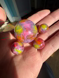 Image 2 of Classic scribble in pinks, orange, and yellow