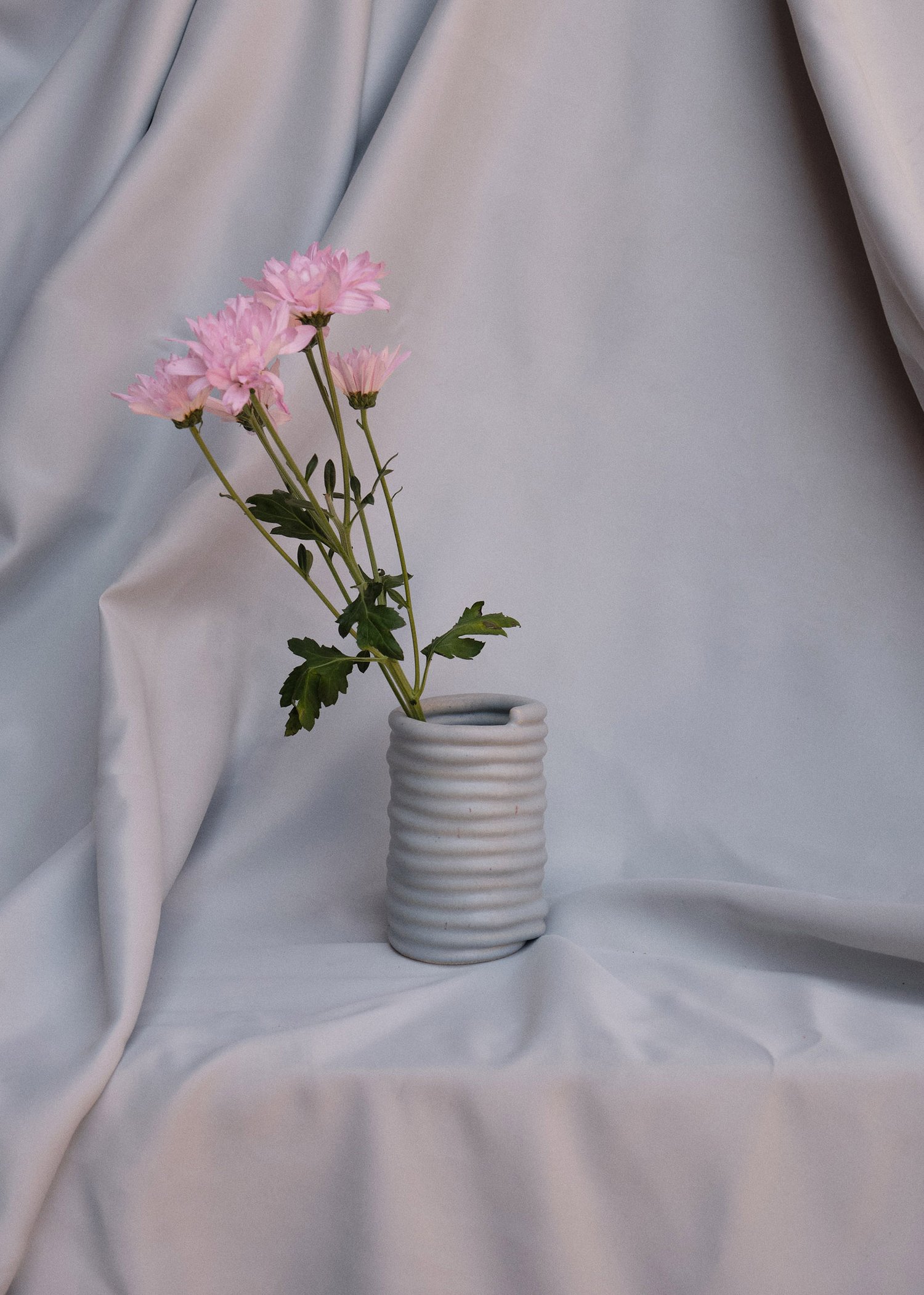 Image of Jarrón Enrollado in Blue Grey