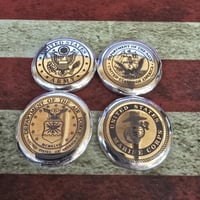 Image 1 of US Military Crest Silver Buttons