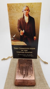 Image 3 of American Flag & Cross Copper Bar