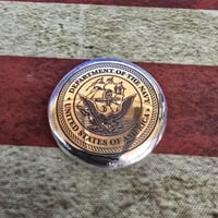 Image 3 of US Military Crest Silver Buttons