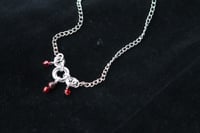 Image 2 of Garnet & Red Beaded Subtle Day Collar/Choker