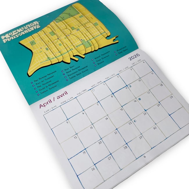 2026 MTL NEIGHBOURHOODS CALENDAR
