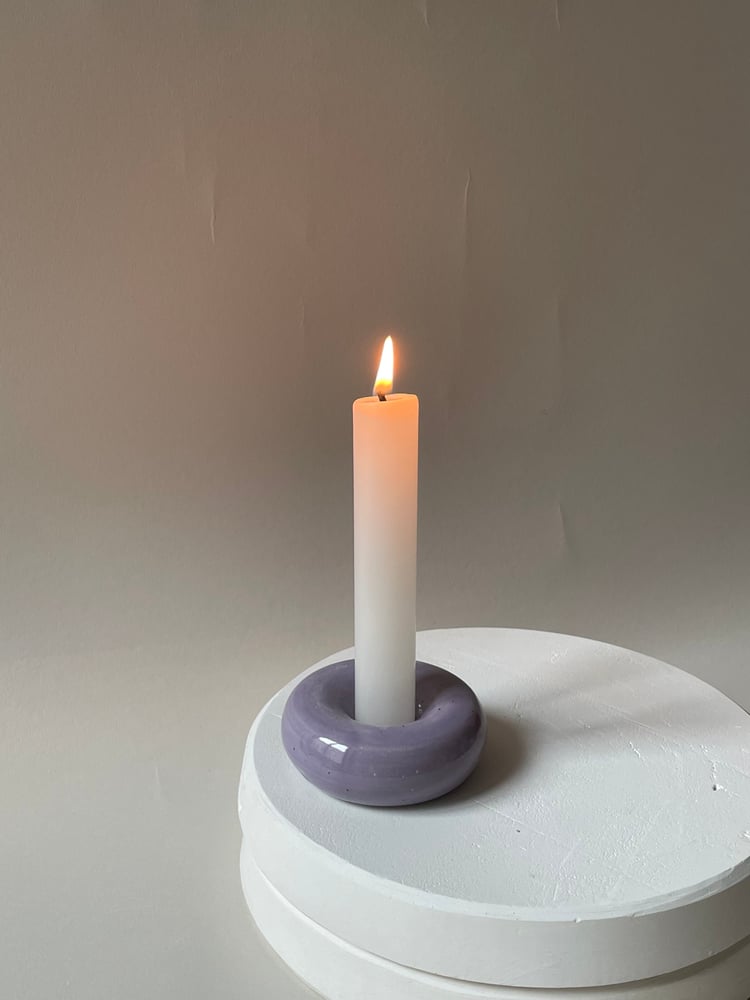 Image of Donut candleholder pepito lilac 