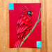 Image of Fancy Cardinal / unframed original painting