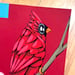Image of Fancy Cardinal / unframed original painting