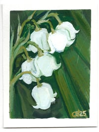 Lily of The Valley - Gouache Painting