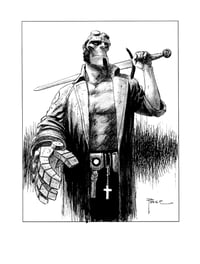 Image 2 of Hellboy with sword