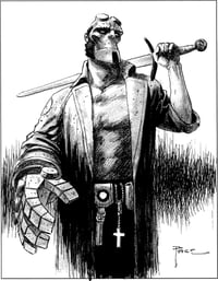 Image 1 of Hellboy with sword