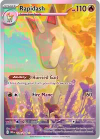 Rapidash - 189/182 - SV10: Destined Rivals - Near Mint