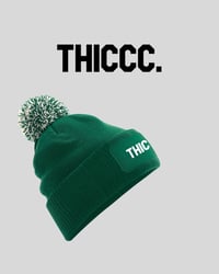Image 2 of THICCC. BOBBLE BEANIE