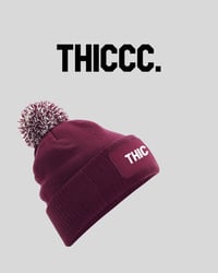 Image 3 of THICCC. BOBBLE BEANIE
