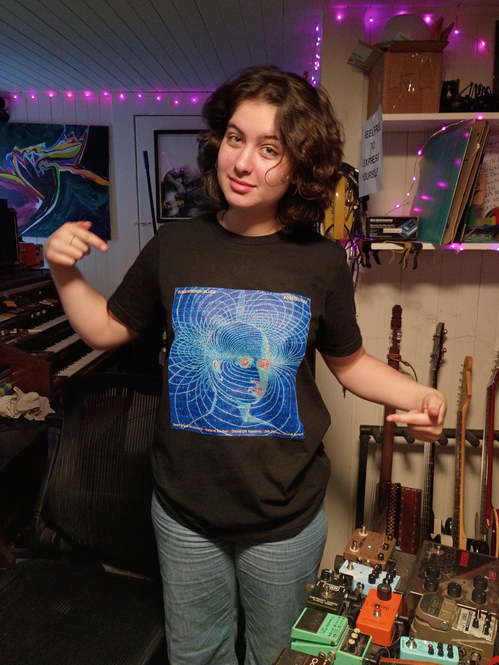 Image of Funkwrench Blues - Possibilities Unisex T-Shirt in Black (all sizes)