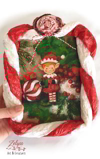 Image 1 of 'Tinsel Pippin' - Acrylics paintings inside papier-mache frame (23x18cm /9x7")