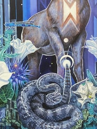 Image 3 of Rattlesnakes & Starlight ~ canvas print