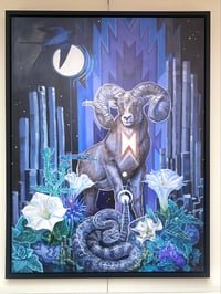 Image 1 of Rattlesnakes & Starlight ~ canvas print