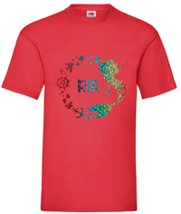 Image 3 of PERSONALISED RAINBOW MERMAID T-SHIRT