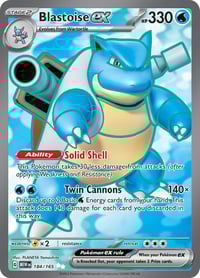 Blastoise ex - 184/165 - SV: Scarlet & Violet 151 - Near Mint