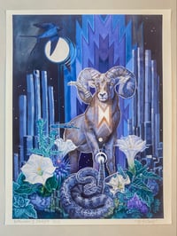 Image 1 of Rattlesnakes & Starlight ~ limited edition paper print