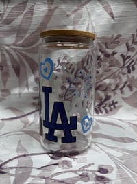 Image 2 of Dodger Girl | Glass Cup 