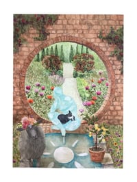 Image 1 of Meet Me at the Moon Gate ORIGINAL PAINTING