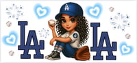 Image 3 of Dodger Girl | Glass Cup 