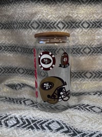 Image 2 of 49ERS | Glass Cup 