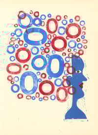 Big Hair Monoprint 1