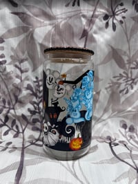 Image 3 of  Jack and Sally Haunted | Glass Cup