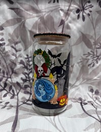 Image 2 of  Jack and Sally Haunted | Glass Cup
