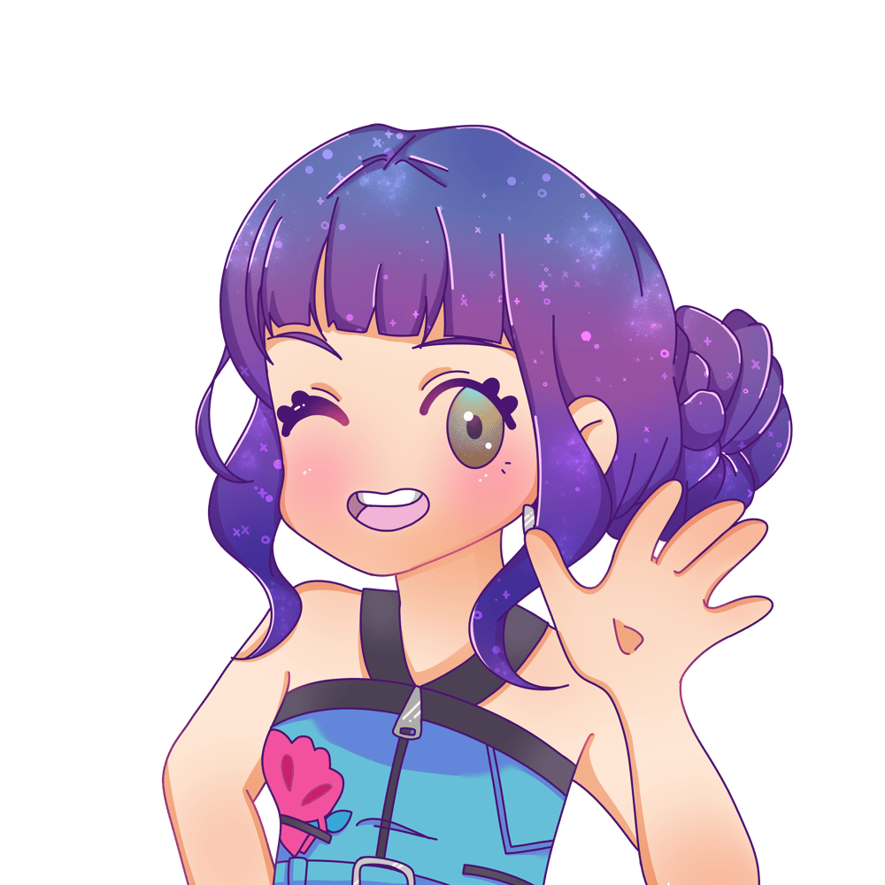 Image of CUSTOM CHIBI ART Huntrix Keychain and sticker