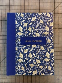 Image 1 of Risograph Snail Planner - Blue Floral Cover