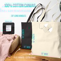 Image 8 of Fragrant Flowers Canvas Tote Bag – Floral Scent Guide Eco Shopper