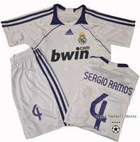 Image 1 of Real Madrid 2007 2008 kids retro kit S.RAMOS 4