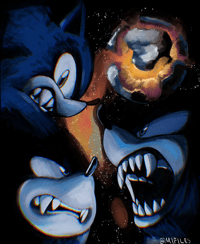 Sonic Unleashed Digital Print