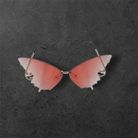 Image 1 of Pink Butterfly Sunglasses