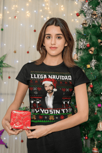 Image 3 of El Buki Llega Navidad Y Yo Sin Ti Short-Sleeve Holiday T-Shirt