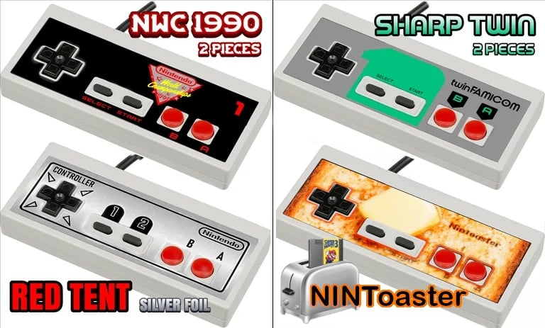 Image of NES controller overlays