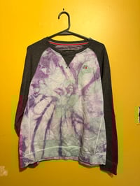 Image 1 of Smoking Bones Tie Dye Sweatshirt BACKPRINT
