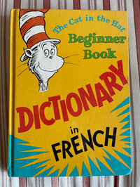 Image 1 of Vintage Cat In the Hat Dictionary in French