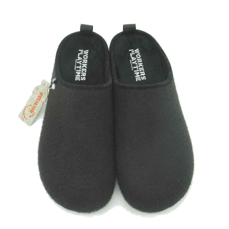 Image of Baiji Recycled Slipper - All Black