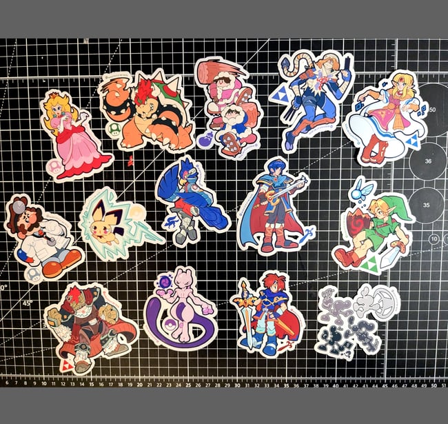 Smash Melee sticker pack
