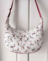 Image 2 of Cotton Floral Quilt Shoulder Bag