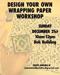 Image 1 of Design Your Own Holiday Wrapping Paper Workshop