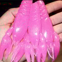 Image 2 of Boston Anglers “PINK” Silicone Craws